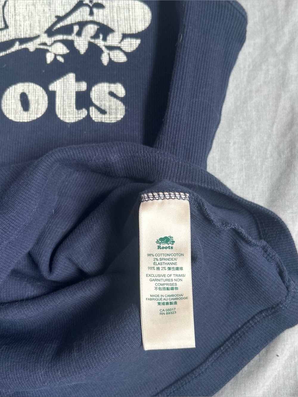 Roots Navy Blue Ribbed Tank - Picture 5 of 7